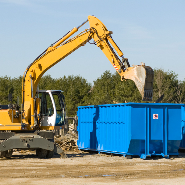 can i choose the location where the residential dumpster will be placed in Flemington